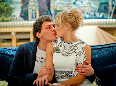 Андрей Пятов с женой Юлией
